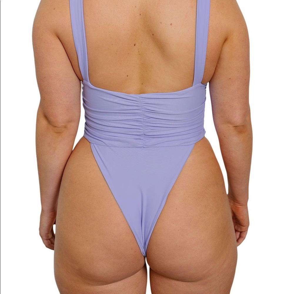 Lavender riot swim one piece